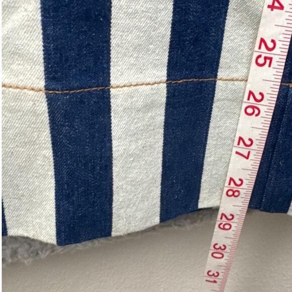 Nancy Stella Soto Denim Striped Leisure Suit Size S Avant Garde Designer Rare - Picture 5 of 12